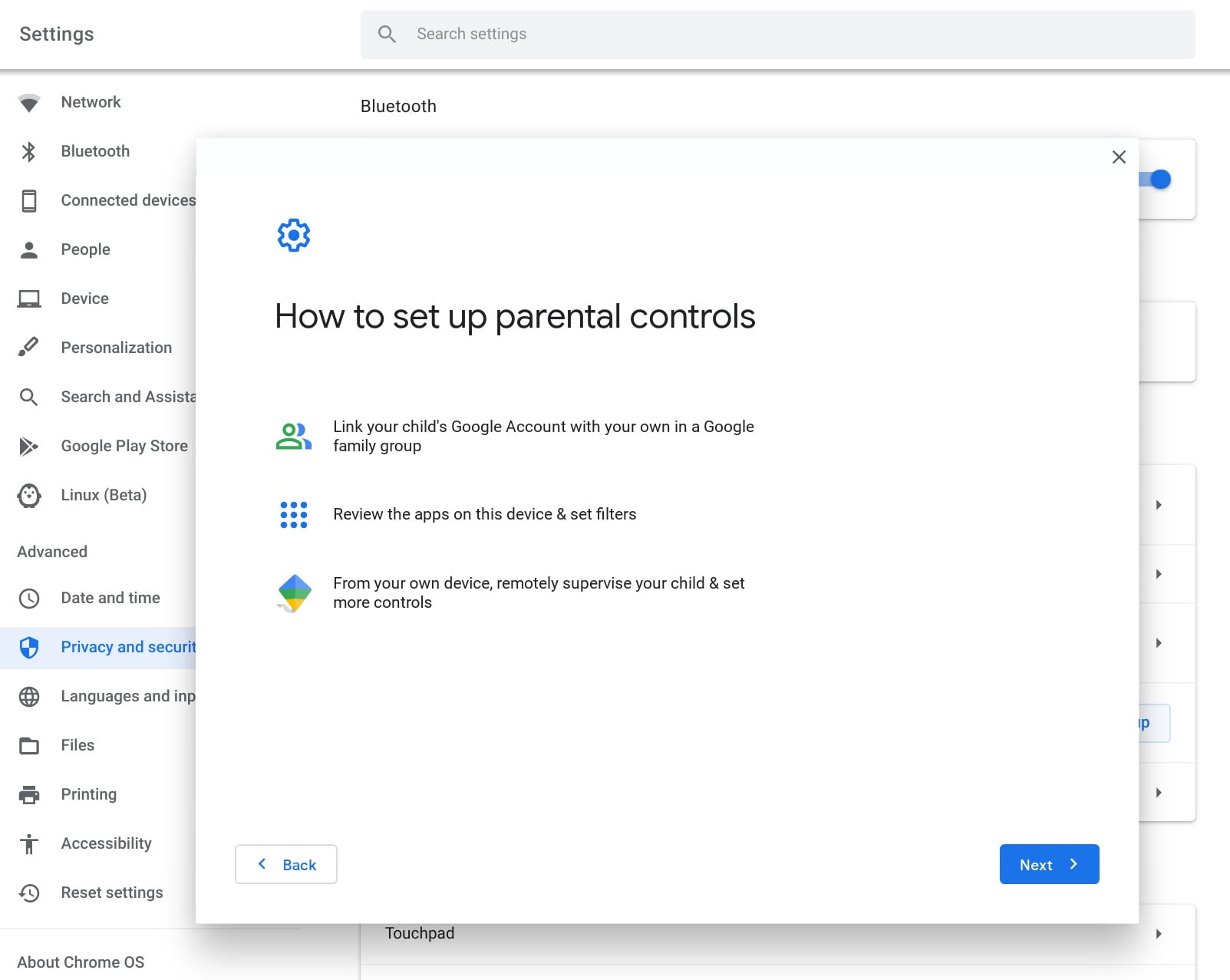 FamilyLink screenshot