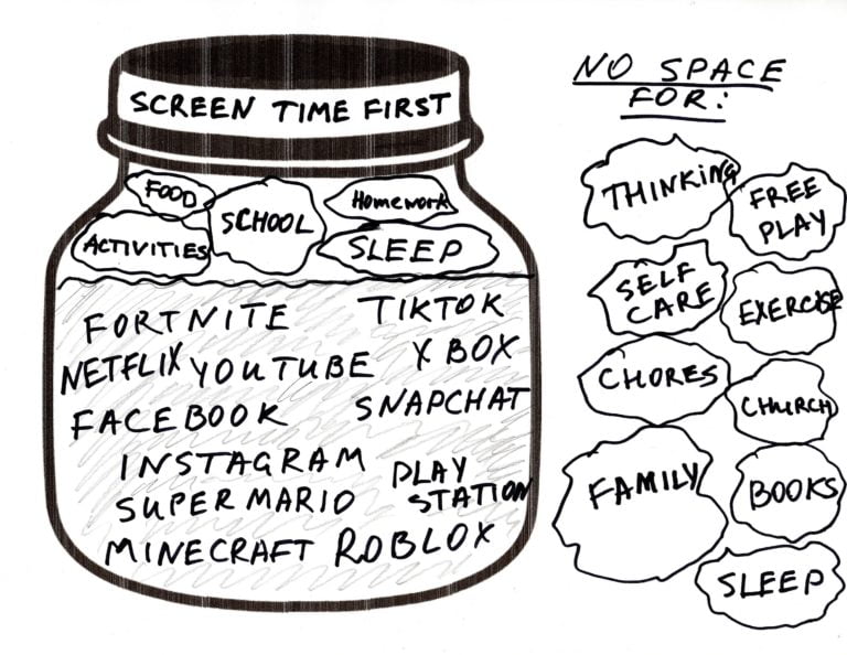 screen time first illustration techdetoxbox.com