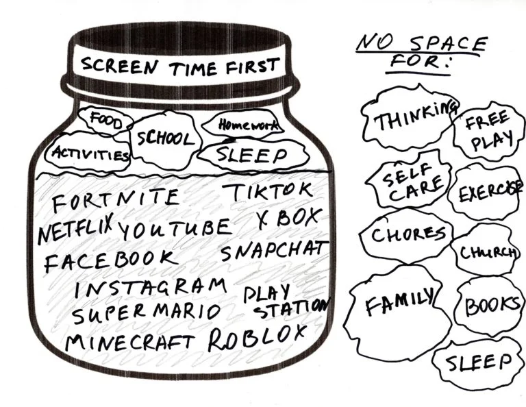 screen time first illustration techdetoxbox.com