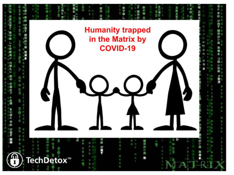 Humans in a Matrix by COVID techdetoxbox.com