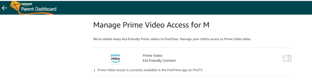 amazon freetime screenshot