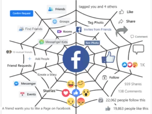 Facebook as a spiderweb social validation feedback loop