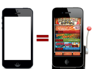 smartphone equals slot machine graphic random rewards techdetoxbox.com