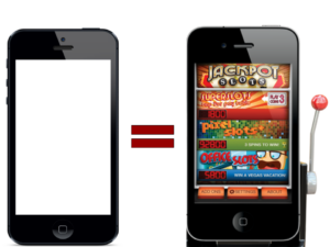 smartphone equals slot machine graphic random rewards techdetoxbox.com