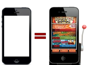 smartphone equals slot machine graphic random rewards techdetoxbox.com