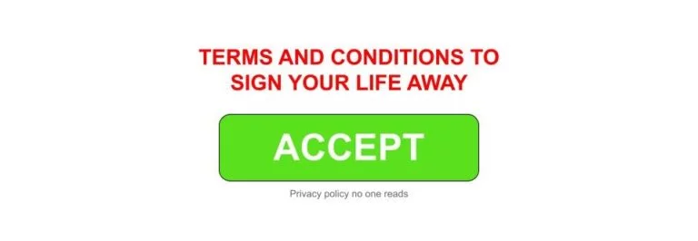 accept terms and conditions dark pattern