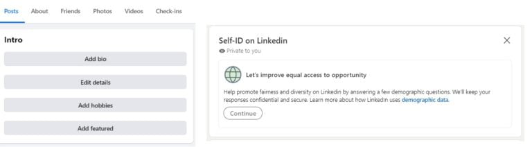 facebook and linkedin data collection