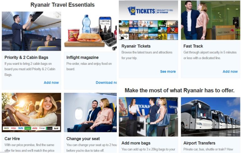 ryanair cross selling dark pattern