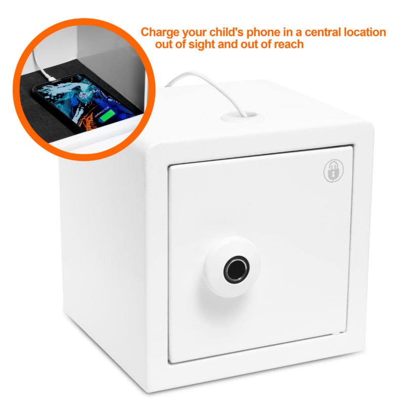 locked phone charging station for kids