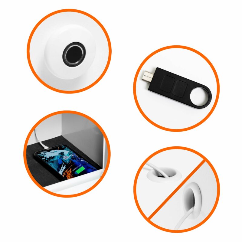 locked phone charging station for kids